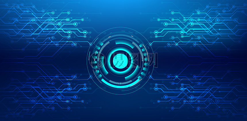 科技信息技術(shù)線條藍色背景